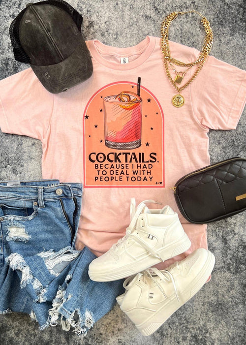 Cocktails Because People Tee